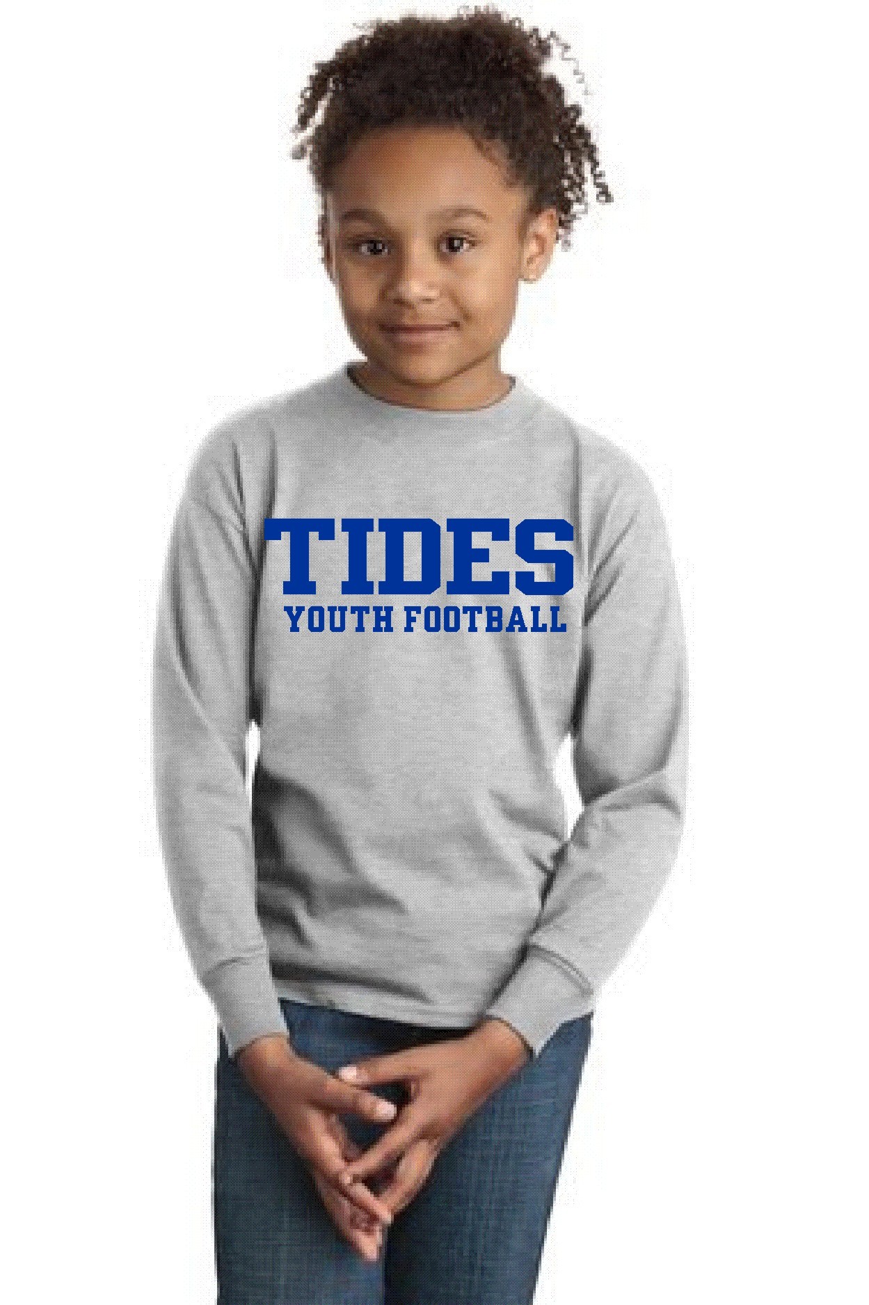 Youth Wicking Knit Longsleeve T-Shirt-Tides